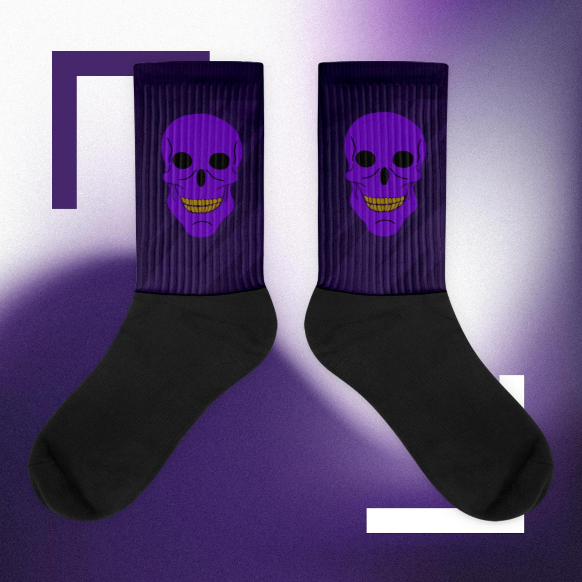 Royal Purple Skull Dayz Socks - Skull Dayz