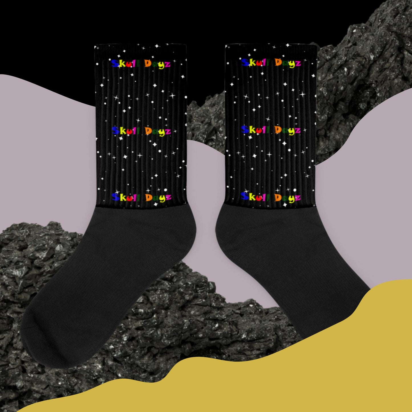 Rainbow 2 Skull Dayz Socks - Skull Dayz