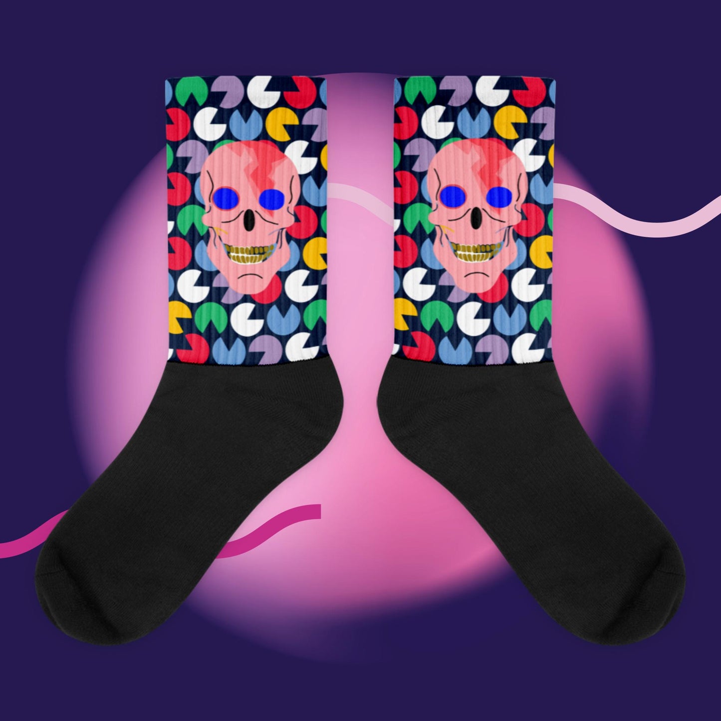 Pinky Skull Dayz Socks - Skull Dayz