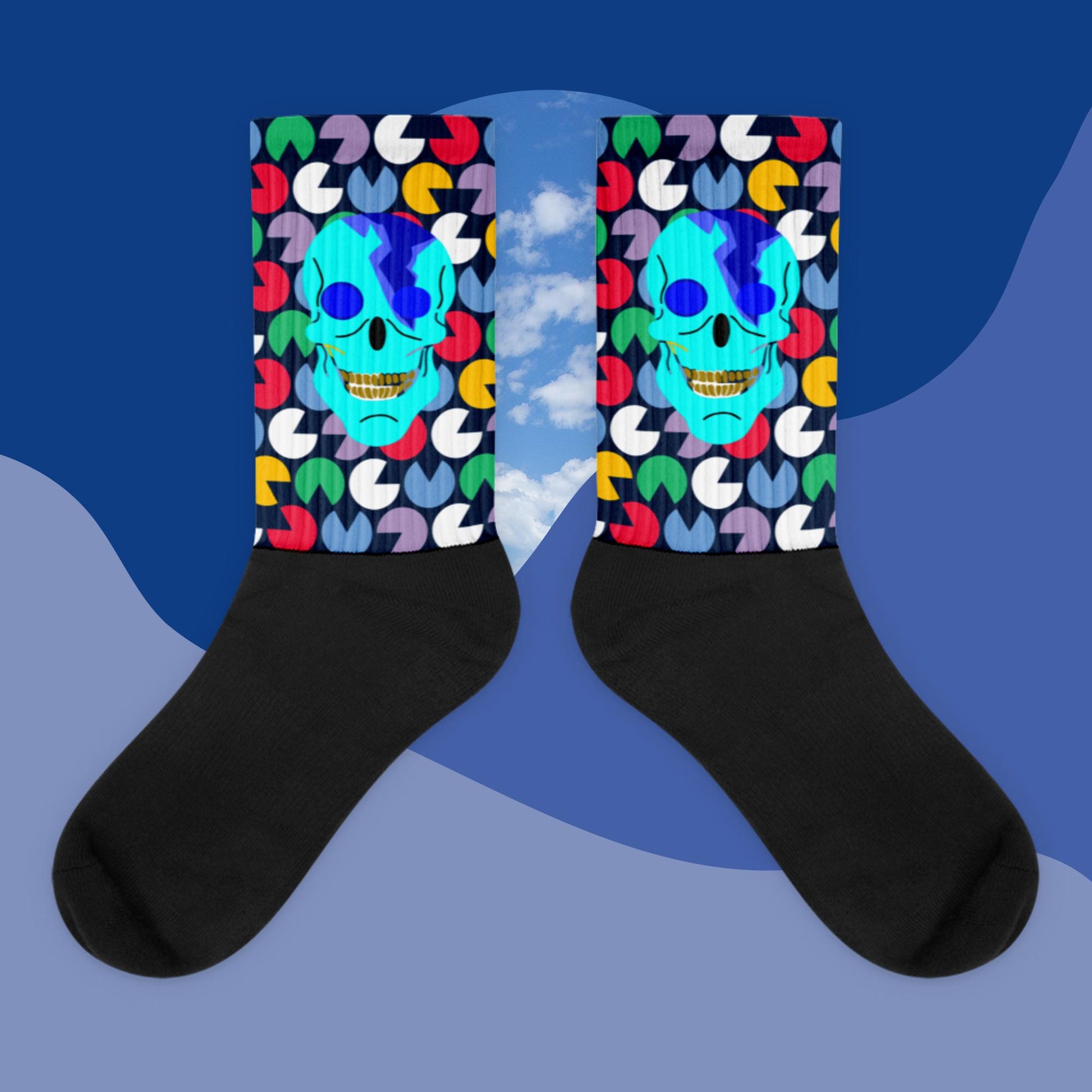 Inky Skull Dayz Socks - Skull Dayz