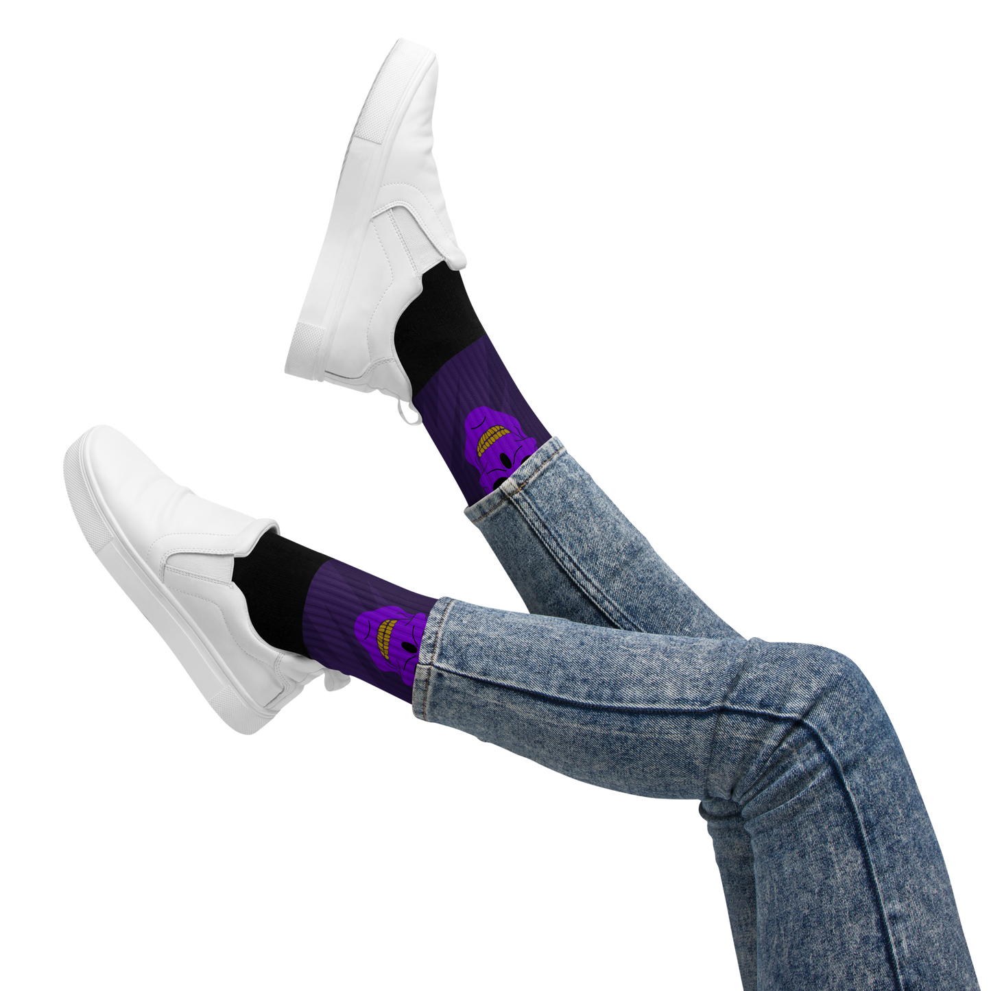 Royal Purple Skull Dayz Socks - Skull Dayz