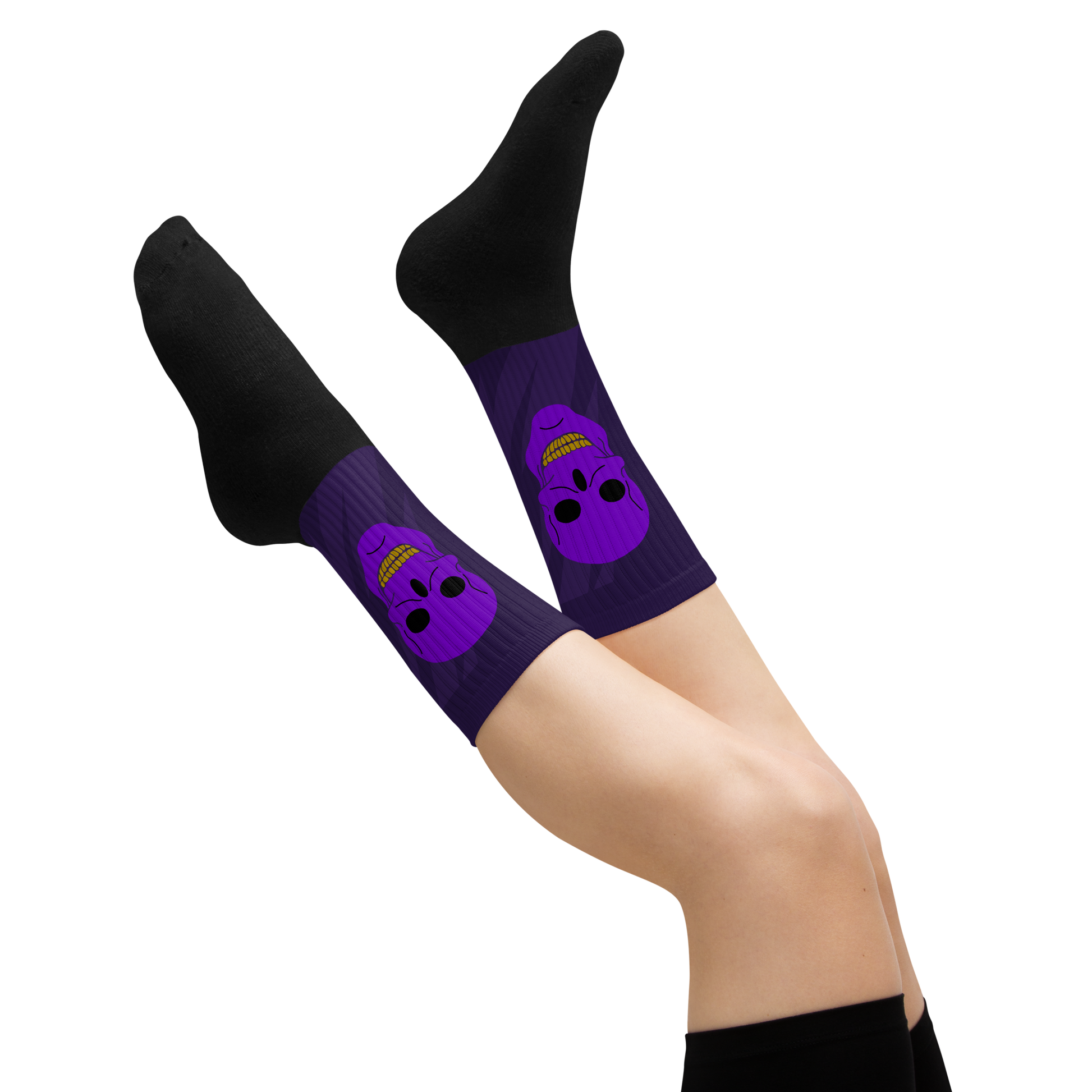 Royal Purple Skull Dayz Socks - Skull Dayz