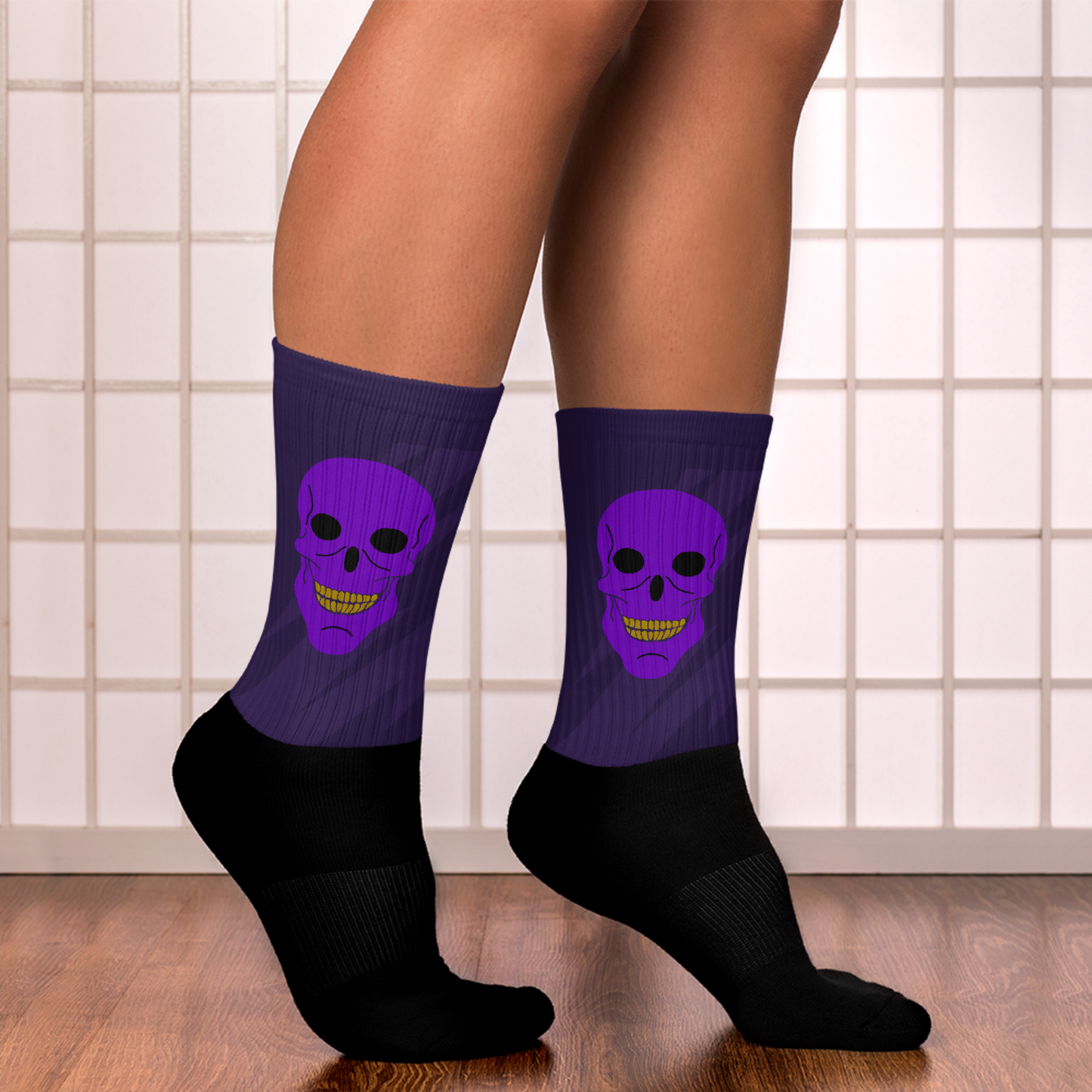 Royal Purple Skull Dayz Socks - Skull Dayz