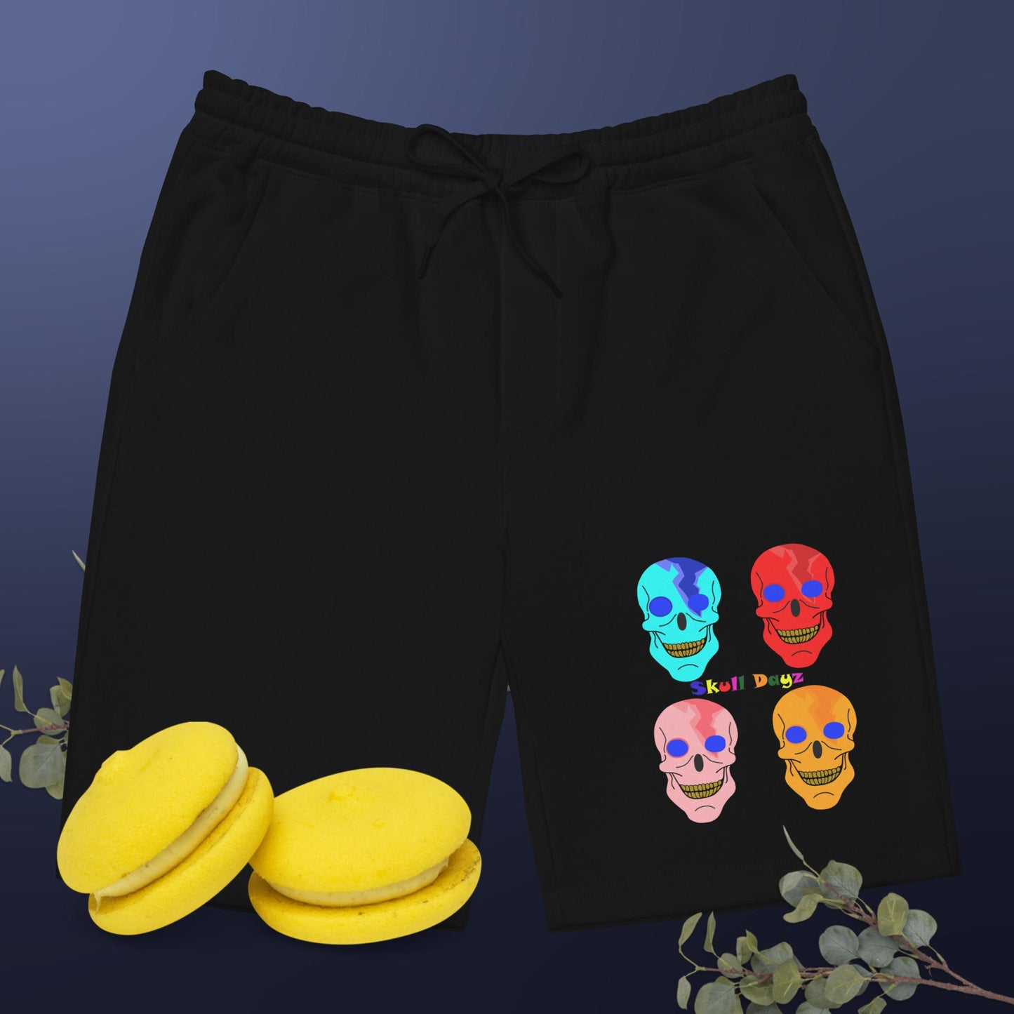 Ghosts fleece shorts - Skull Dayz